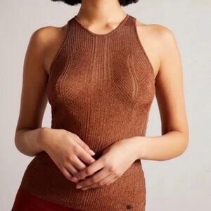 Ted Baker Metallic Shimmer Copper tank top size 1